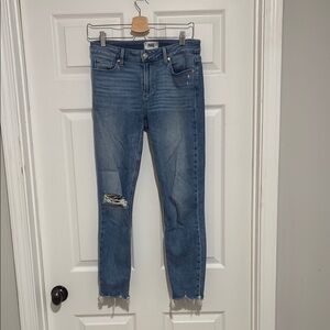 Women's Blue Distressed Jeans